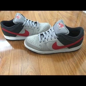 NIKE SB DUNK LOW PRO MEDIUM GREY/University RED